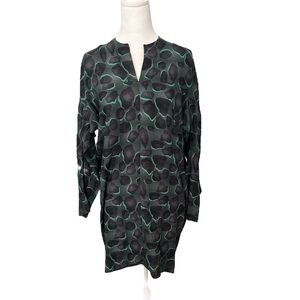 Zero + Maria Cornejo Silk Animal Print Dress